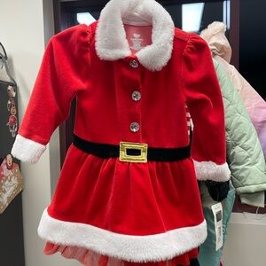 Koala kids 12-18m Mrs clause outfits includes tights